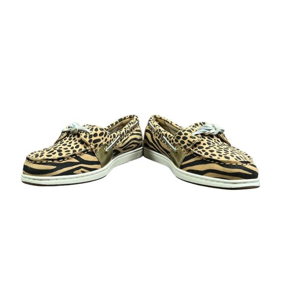 SPERRY Top Sider Coastfish 1-Eye Animal Print Boat Shoes Women's Size 8.5 M - Picture 8 of 10